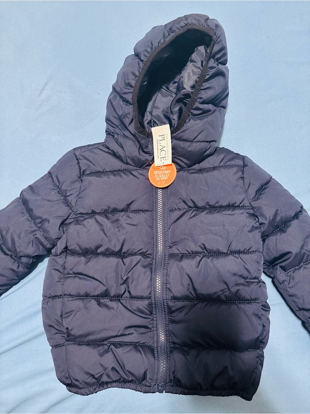 The Children's Place Navy Hooded Puffer Jacket